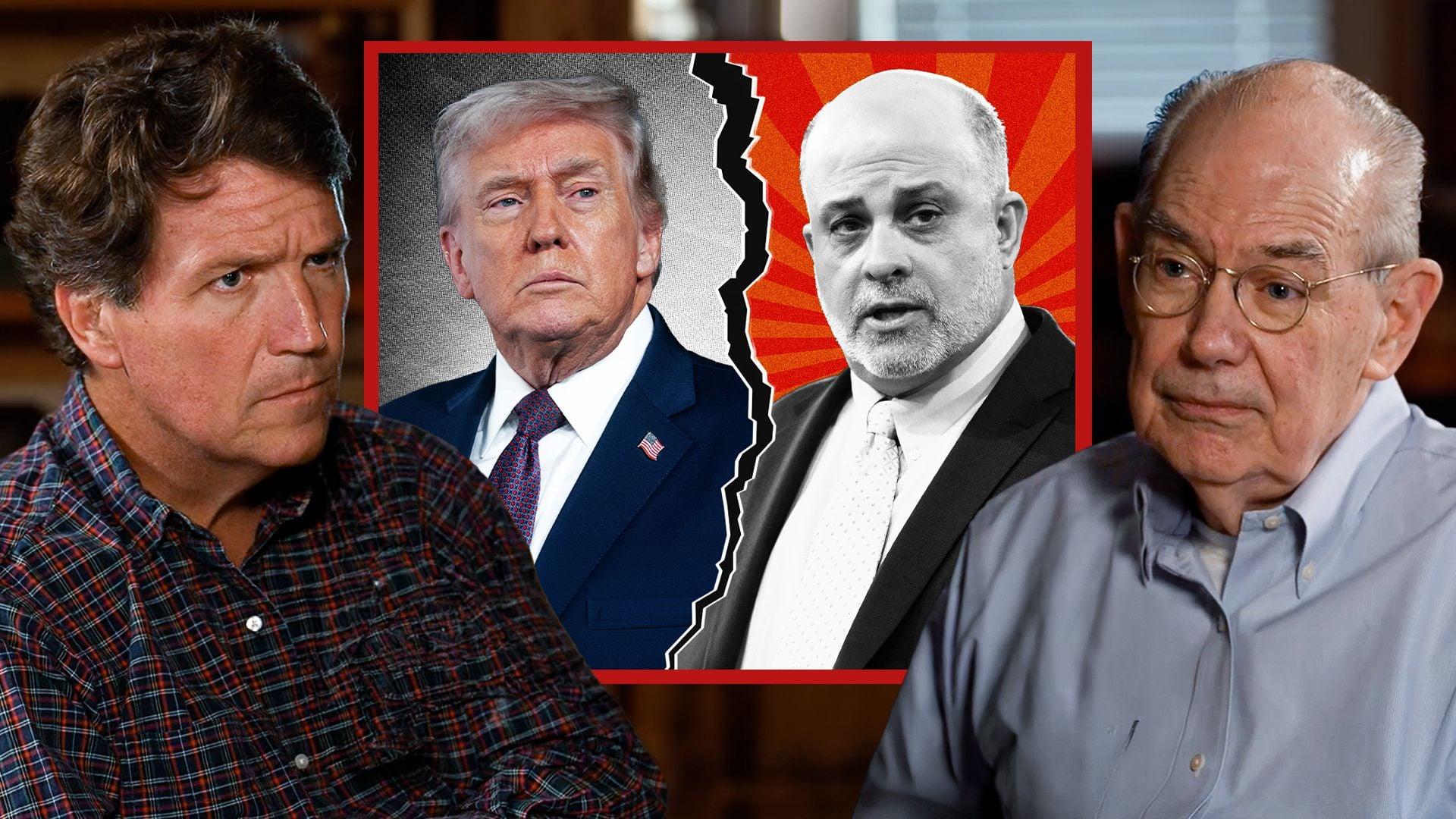 Tucker Responds to Mark Levin’s Turn on Trump thumbnail